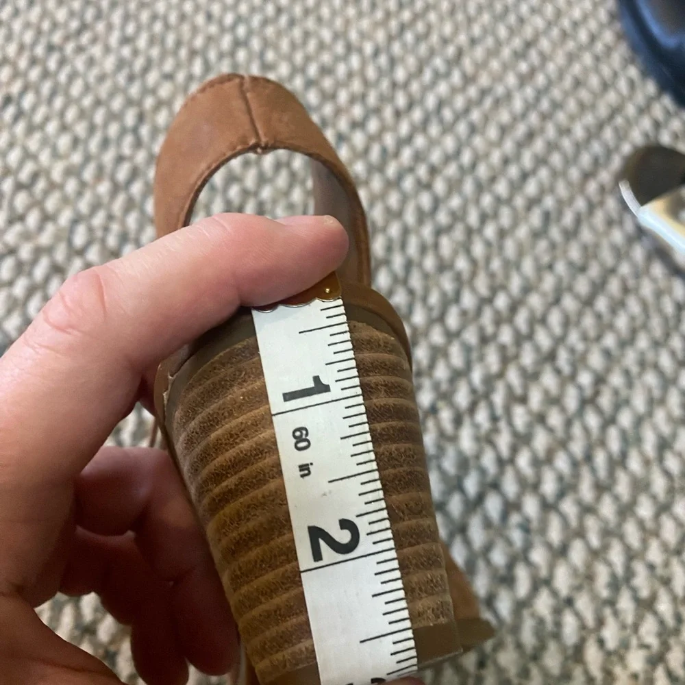 Franco Sarto Exposed Heel Bootie Humble Cigar Shoes GUC - Picture 7 of 7